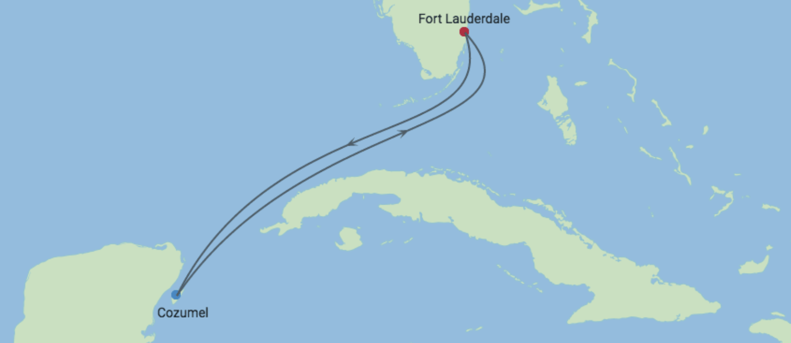 closed loop cruise from fort lauderdale